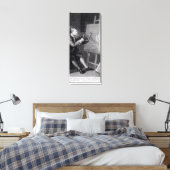 Zelf portret die de Comic Muse schildert Canvas Afdruk (Insitu (Slaapkamer))