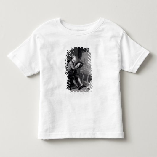 Zelf portret die de Comic Muse schildert Kinder Shirts (Voorkant)