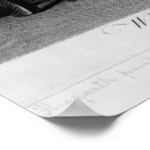 Zelf portret die de Comic Muse schildert Poster (Hoek)