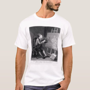 Zelf portret die de Comic Muse schildert T-shirt