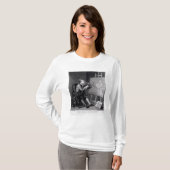 Zelf portret die de Comic Muse schildert T-shirt (Voorkant volledig)
