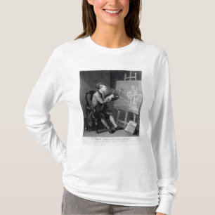 Zelf portret die de Comic Muse schildert T-shirt