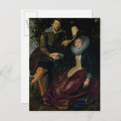 Zelf portret met Isabella Brandt Briefkaart (Voorkant / Achterkant)