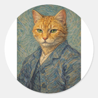 Zelf-Portret met Wervelende Spins Sticker