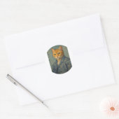 Zelf-Portret met Wervelende Spins Sticker (Envelop)