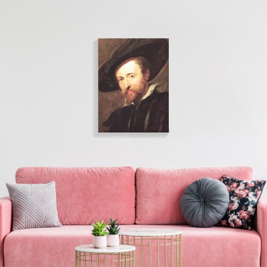 Zelf Portret Peter Paul Rubens schilderij Canvas Afdruk (Insitu (Woonkamer))