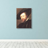 Zelf Portret Peter Paul Rubens schilderij Canvas Afdruk (Insitu (Houten vloer))