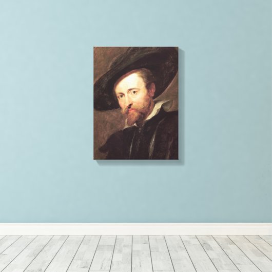 Zelf Portret Peter Paul Rubens schilderij Canvas Afdruk (Insitu (Houten vloer))