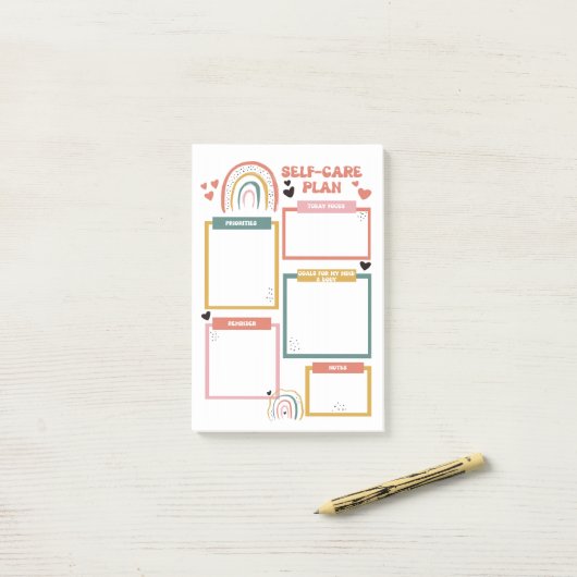 Zelf-verzorging post it post-it® notes (Op bureau)