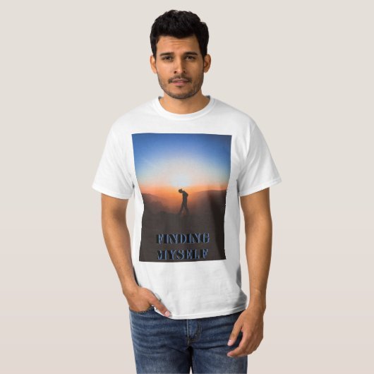 Zelf vinden Sunset & Butterfly Graphic T-shirt (Voorkant volledig)