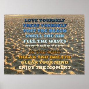 Zelf-wortel die zorg voor uw eigen Citaat Poster n
