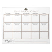 Zelf-zorgagenda Notitieblok (Voorkant)