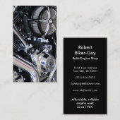 Zelfaanpassingshop motorfietsen visitekaartje (Voorkant / Achterkant)