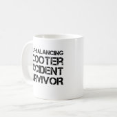 Zelfbalancerend scooterongeluk koffiemok (Voorkant links)