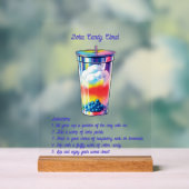 Zelfbedienings Mocktail Acryl Bord (Neutraal)