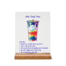 Zelfbedienings Mocktail Acryl Bord