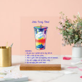 Zelfbedienings Mocktail Acryl Bord (Huwelijk)