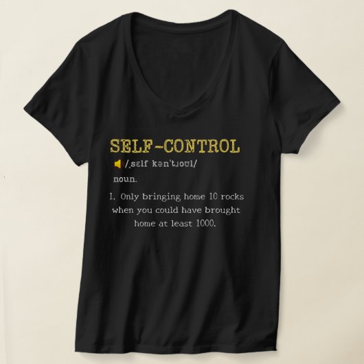 Zelfbeheersing Definitie Grappig Persoonlijk T-shirt (Laagn)