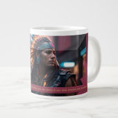 "Zelfbeheersing Is JOUW Superkracht" Grote Koffiekop (Voorkant rechts)