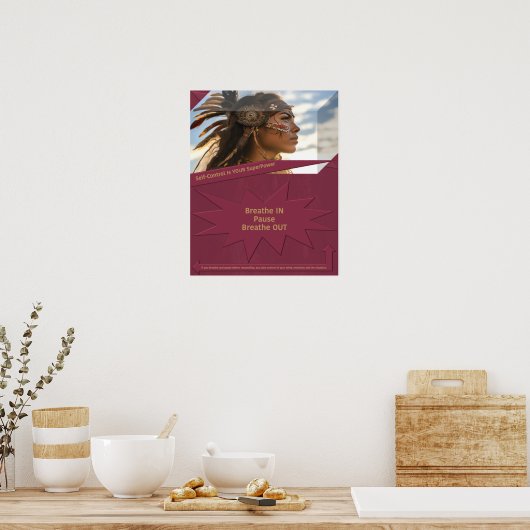 Zelfbeheersing is jouw Superpower Poster (Keuken)