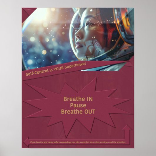 Zelfbeheersing is jouw Superpower Poster (Voorkant)