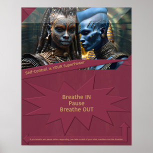 Zelfbeheersing is jouw Superpower Poster