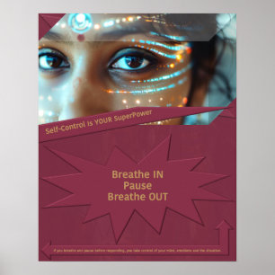 Zelfbeheersing is jouw Superpower Poster