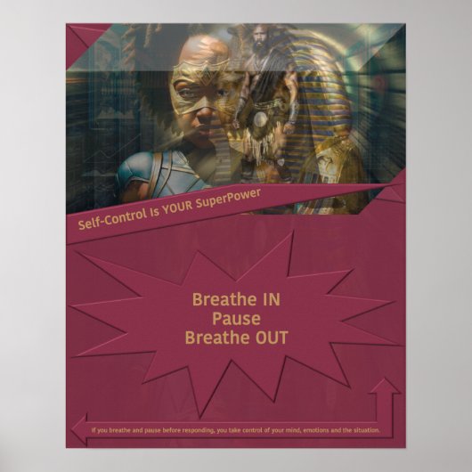 Zelfbeheersing is jouw Superpower Poster (Voorkant)