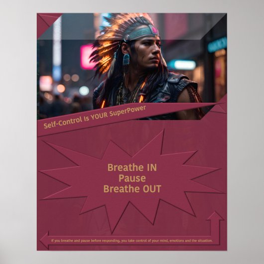 Zelfbeheersing is jouw Superpower Poster (Voorkant)