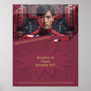 Zelfbeheersing is jouw Superpower Poster
