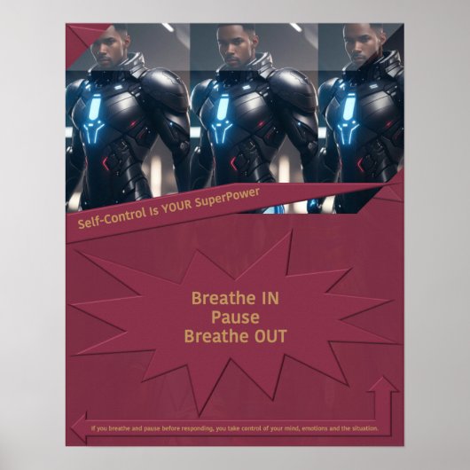 Zelfbeheersing is jouw Superpower Poster (Voorkant)