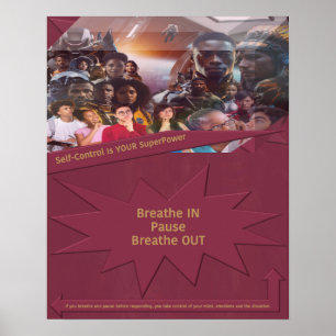 Zelfbeheersing is jouw Superpower Poster