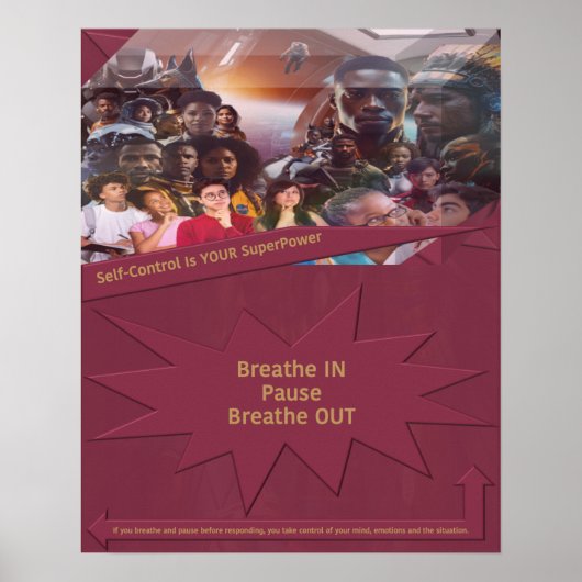 Zelfbeheersing is jouw Superpower Poster (Voorkant)