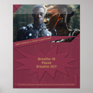 Zelfbeheersing is jouw Superpower Poster