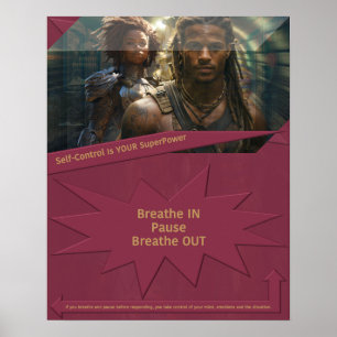 Zelfbeheersing is jouw Superpower Poster