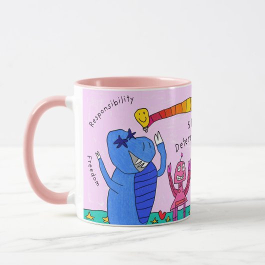 "Zelfbeschikking in het huis van plezier" Roze Mok (Links)