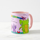 "Zelfbeschikking in het huis van plezier" Roze Mok (Voorkant rechts)