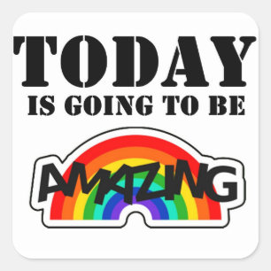 Zelfbevestiging Vierkante Sticker