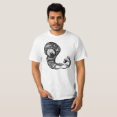 Zelfbewust worm t-shirt (Voorkant volledig)