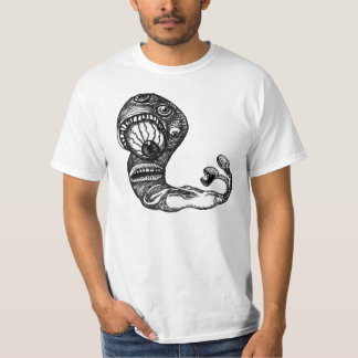 Zelfbewust worm t-shirt