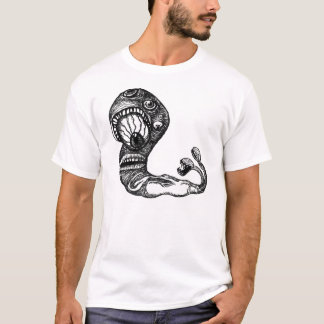 Zelfbewust worm t-shirt