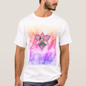 Zelfbewust Yoga Mannen T-Shirt genezen (Voorkant)