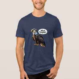Zelfbewuste Amerikaanse Zeearend Tri-Blend Shirt