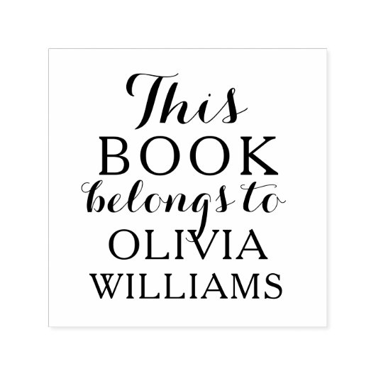 Zelfbrekende stempel Dit boek behoort tot (Design)