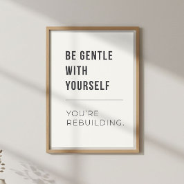 Zelfcompassie decor. Mentale welzijn Poster
