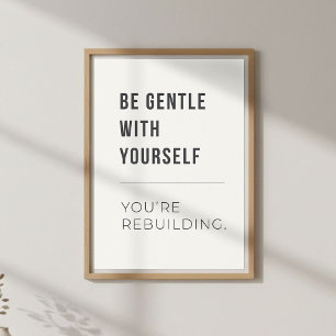 Zelfcompassie decor. Mentale welzijn Poster