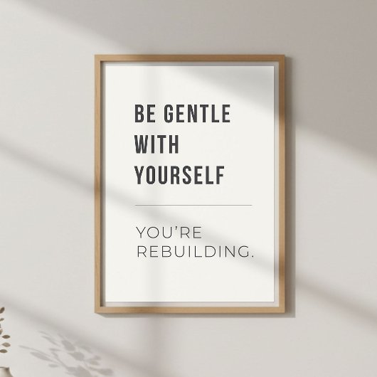 Zelfcompassie decor. Mentale welzijn Poster