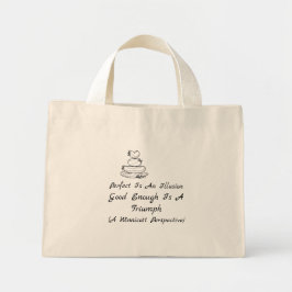 Zelfcompassie Quote  Winnicott Zelfliefde Mini Tote Bag