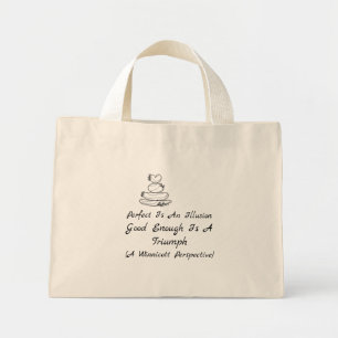 Zelfcompassie Quote Winnicott Zelfliefde Mini Tote Bag