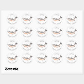 Zelfconserveringsbedrijf Zalm Voedsetlabel Ronde Sticker (Vel)